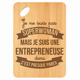 Planche bambou gravée personnalisée femme idée cadeau Fête des Mères apéro 30×20 prénom cuisine plateau fromage anniversaire noel maman mamie