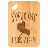 Planche bambou gravée personnalisée femme idée cadeau Fête des Mères apéro 30×20 prénom cuisine plateau fromage anniversaire noel maman mamie