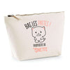 Trousse pochette de rangement maquillage Fête des Mères Mamie Famille Idée Cadeau anniversaire Noël Travail Boulot Métier Départ Retraite Collègue Femme