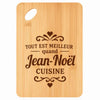 Planche bambou gravée personnalisée femme idée cadeau Fête des Mères apéro 30×20 prénom cuisine plateau fromage anniversaire noel maman mamie