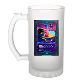 fete des peres papa carte geek gamer cadeau anniversaire noel chope verre à bière cervoise