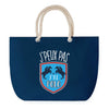 Sac de plage Bleu anse corde J'peux Pas Polo