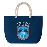 Sac de plage Bleu anse corde J'peux Pas Polo