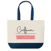 Sac de shopping bleu Coiffeuse en Vacances