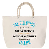 Sac Fête des Mères Mamie Famille Idée Cadeau anniversaire Noël Travail Boulot Métier Départ Retraite Collègue Femme cabas shopping plage