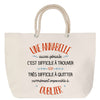 Sac Fête des Mères Mamie Famille Idée Cadeau anniversaire Noël Travail Boulot Métier Départ Retraite Collègue Femme cabas shopping plage