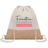 Sac Fête des Mères Mamie Maman Cadeau anniversaire Noël Travail Métier Départ Retraite Collègue Femme cabas shopping plage