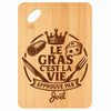 Planche bambou gravée personnalisée homme idée cadeau Fête des Pères apéro 30×20 prénom cuisine plateau fromage anniversaire noel papa papi 