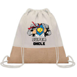 Sac Fête des Pères Papi Papa Cadeau anniversaire Noël Travail Boulot Métier Départ Retraite Collègue Homme cabas shopping plage