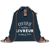 Sac à dos Bleu avec pochette Certifié meilleur Livreur