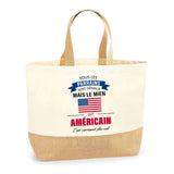 Sac Jute Fête des Mères Fêtes des Pères Mamie Papi Famille Idée Cadeau anniversaire Noël Travail Boulot Métier Départ Retraite Collègue Femme Homme