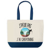 Sac de shopping bleu J'peux pas Canyoning