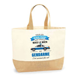 Sac Jute Fête des Mères Fêtes des Pères Mamie Papi Famille Idée Cadeau anniversaire Noël Travail Boulot Métier Départ Retraite Collègue Femme Homme