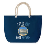 Sac de plage Bleu anse corde J'peux Pas Fort Boyard