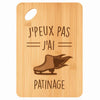 Planche bambou gravée personnalisée femme homme idée cadeau Fête des Mères Fête des Pères apéro papa maman prénom cuisine plateau fromage