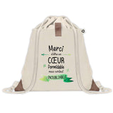 Sac à dos avec pochette Merci Cœur Inoubliable Femme