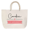 Sac Fête des Mères Mamie Famille Idée Cadeau anniversaire Noël Travail Boulot Métier Départ Retraite Collègue Femme cabas shopping plage