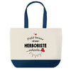 Sac de shopping bleu Bazar d'une Herboriste adorée