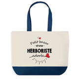 Sac de shopping bleu Bazar d'une Herboriste adorée
