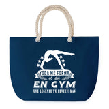 Sac de plage Bleu anse corde Gym Fille Légende Humour Geek