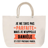 Sac Fête des Mères Mamie Famille Idée Cadeau anniversaire Noël Travail Boulot Métier Départ Retraite Collègue Femme cabas shopping plage