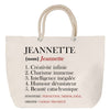 Sac Fête des Mères Mamie Famille Idée Cadeau anniversaire Noël Travail Boulot Métier Départ Retraite Collègue Femme cabas shopping plage