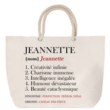 Sac Fête des Mères Mamie Famille Idée Cadeau anniversaire Noël Travail Boulot Métier Départ Retraite Collègue Femme cabas shopping plage