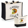 Cabas homme ou femme sac plage ou shopping tote bag pochette trousse Idée cadeau original pour anniversaire Noël travail départ retraite collègue famille fete des mères fetes des pères papa maman mamie papi