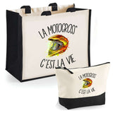Cabas homme ou femme sac plage ou shopping tote bag pochette trousse Idée cadeau original pour anniversaire Noël travail départ retraite collègue famille fete des mères fetes des pères papa maman mamie papi