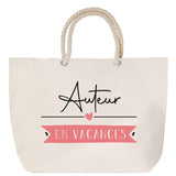 Sac Fête des Mères Mamie Famille Idée Cadeau anniversaire Noël Travail Boulot Métier Départ Retraite Collègue Femme cabas shopping plage