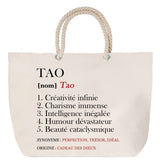 Sac Fête des Mères Mamie Famille Idée Cadeau anniversaire Noël Travail Boulot Métier Départ Retraite Collègue Femme cabas shopping plage