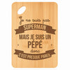 Planche bambou gravée personnalisée homme idée cadeau Fête des Pères apéro 30×20 prénom cuisine plateau fromage anniversaire noel papa papi 