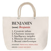 Sac Fête des Mères Mamie Famille Idée Cadeau anniversaire Noël Travail Boulot Métier Départ Retraite Collègue Femme cabas shopping plage