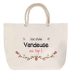 Sac Fête des Mères Mamie Famille Idée Cadeau anniversaire Noël Travail Boulot Métier Départ Retraite Collègue Femme cabas shopping plage