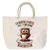 Sac Fête des Mères Mamie Famille Idée Cadeau anniversaire Noël Travail Boulot Métier Départ Retraite Collègue Femme cabas shopping plage