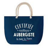 Sac de plage Bleu anse corde Certifiée meilleure Aubergiste
