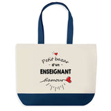 Sac de shopping bleu Bazar d'un Enseignant d'amour