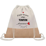 Sac Fête des Pères Papi Papa Cadeau anniversaire Noël Travail Boulot Métier Départ Retraite Collègue Homme cabas shopping plage