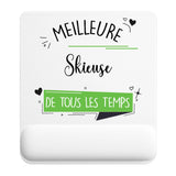 Tapis de souris ergonomique avec repose-poignet, accessoire bureau pour femme et homme, fête des pères, cadeau pas cher, idée cadeau fête des mères, secret santa, départ à la retraite, télétravail et gaming