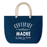 Sac de plage Bleu anse corde Certifiée meilleure Madre