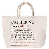 Sac Fête des Mères Mamie Famille Idée Cadeau anniversaire Noël Travail Boulot Métier Départ Retraite Collègue Femme cabas shopping plage