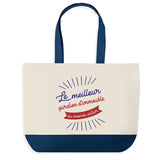 Sac de shopping bleu Gardien d’Immeuble Meilleur du Monde