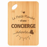 Planche bambou gravée personnalisée femme idée cadeau Fête des Mères apéro 30×20 prénom cuisine plateau fromage anniversaire noel maman mamie