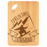Planche bambou gravée personnalisée femme homme idée cadeau Fête des Mères Fête des Pères apéro papa maman prénom cuisine plateau fromage