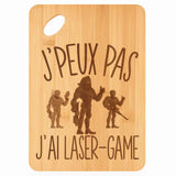 Planche bambou gravée personnalisée femme homme idée cadeau Fête des Mères Fête des Pères apéro papa maman prénom cuisine plateau fromage