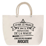Sac Fête des Mères Mamie Famille Idée Cadeau anniversaire Noël Travail Boulot Métier Départ Retraite Collègue Femme cabas shopping plage