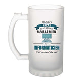 Chope de bière homme personnalisé idée cadeau homme Chope de bière original homme Chope de bière prénom cadeau noël anniversaire secret santa Verre à Bière pinte
