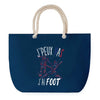 Sac de plage Bleu anse corde J'peux Pas Foot Équipe de France