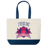 Sac de shopping bleu J'peux pas Handball