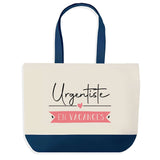 Sac de shopping bleu Urgentiste en Vacances